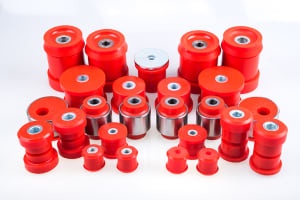 Set bucse din poliuretan (25pcs, acentric sleeves included; no stabilizer sleeve, Stanga/Dreapta, hardness: 80 Sha) compatibil: BMW 3 (E36) 09.90-11.98