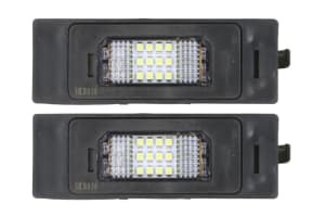 Corp iluminare numar inmatriculare LED, ligght colour: white; set, 12V,, with Aprobate pentru uz public compatibil: BMW 1 (E81), 1 (E87), 1 (F20), 1 (F21), 6 (F12), 6 (F13), 6 GRAN COUPE (F06), I3 (I01), Z4 (E89) 06.04-