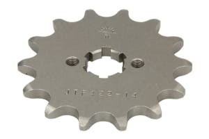 Pinion față oțel, tip lanț: 520, număr dinți: 14, compatibil: KAWASAKI KDX, KX; SUZUKI GT 125/185/200 1975-1993