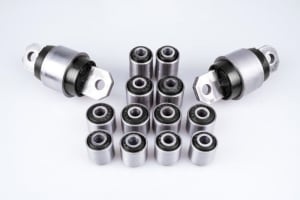 Set bucse din poliuretan (14pcs, spate axle, hardness: 70 Sha/75 Sha) compatibil: VOLVO S40 II, V50; FORD FOCUS C-MAX, FOCUS I, FOCUS II; MAZDA 3, 5 10.98-12.12