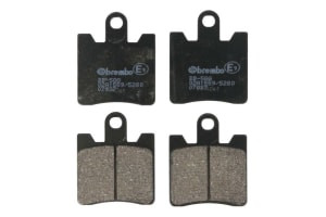Plăcuțe de frână față, utilizare: scooters, material: carbon / ceramic-CC, 53,5x44,5x8,6mm compatibil: SUZUKI AN; YAMAHA FJR 250/400/1300 1998-2009