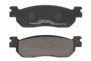 Plăcuțe de frână spate, utilizare: road-small motorcycle/scooters, material: eco friction-EF, 99,8x99,8x9mm compatibil: ITALJET JUPITER; LINHAI MAIN STREET, MONARCH; MBK YP; YAMAHA TW, XG 125-1000 1998-2019