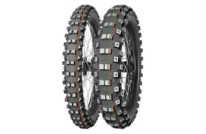 Anvelopă Moto Cross/Enduro MITAS 80/100-12 TT 50M TERRA FORCE-MX MH Spate NHS red & green stripe