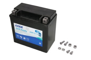 Baterie AGM EXIDE 12V 12Ah 200A L+ Maintenance free 150x87x145mm Started YTX14-BS fits: APRILIA ETV, ETX, NA, RSV, SL, SMV, SRV; BENELLI ADIVA; BMW C, F, K, R, I3 (I01) 25-1500 1972-