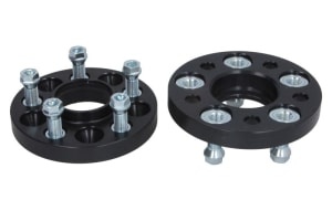 DIstantier - 2 pcs 5x112; thickness: 20mm; locating hole diameter: 66,5mm; PRO-SPACER series - 7; (fitting elements included - Yes) - Black