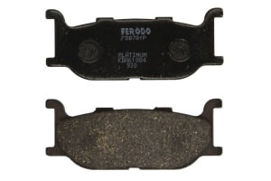 Plăcuțe de frână față, utilizare: route, material: platinum-P, 102x41x10mm compatibil: YAMAHA XJ, XP, XV, XVS, XVZ, YP 400-1600 1992-2007