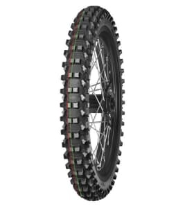 [70001000] Anvelopă Moto Cross/Enduro MITAS 90/90-14 TT 46M TERRA FORCE-MX MH Față NHS red & green stripe