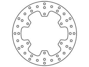 Disc frână fix spate, 220/118x4mm 6x134mm, diametru gaură de centrare 6,5mm, spacing 0 compatibil: SUZUKI DR, DR-Z, RM, RM-X 125/125SM/250/250SE/400/400E/400S 1988-2013