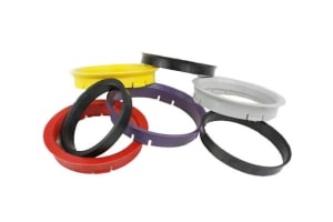 Inele de centrare, 4 pcs. - locating hole diameter: 63,3 mm, hub diameter: 58,1 mm (Universal, plastic)