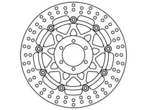 Disc frână flotant față, 300/64x5mm 6x80mm, diametru gaură de centrare 8,5mm, spacing 10 compatibil: APRILIA RST 1000/1000 (Mille Futura)/1000ie (Monoposto)/1200/125/125C12 R/400/400R/400R2/400RR/600