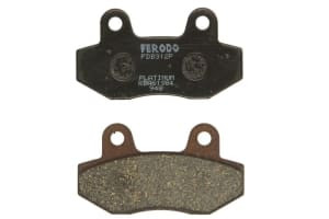 Plăcuțe de frână inferior/spate, utilizare: route, material: platinum-P, 76,5x42,2x6,8mm compatibil: HONDA CH, MBX; HYOSUNG GT, GV, KARION, XRX; KYMCO PULSAR; PEUGEOT DJANGO, SPEEDFIGHT IV 50-650 1985-2015