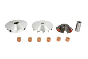 Variator Gy6 125 Racing (Śr. Koła Pasowego 115Mm, Tuleja 15X24X51Mm, Rolki 18X14Mm- Waga 10 Gram, Przeciwtalerz Z Wieloklinem Śr. 15Mm, 19 Zebów)