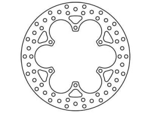 Disc frână fix față/spate, 282/132x5mm 6x150mm, diametru gaură de centrare 8,5mm, spacing 0 compatibil: MZ/MUZ BAGHIRA 1000/1000A (ABS)/1100/1100 (Drag Star)/1100 (Virago)/1100A (Drag Star Clas.)/1200