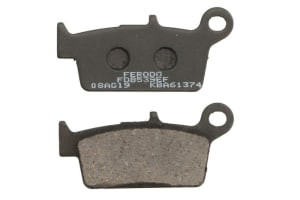 Plăcuțe de frână spate, utilizare: road-small motorcycle/scooters, material: eco friction-EF, 75,1x36,1x9,7mm compatibil: DERBI GPR; GAS GAS EC, FSE, MC; HONDA CR, XR; KAWASAKI KLX, KX 50-650 1987-2012