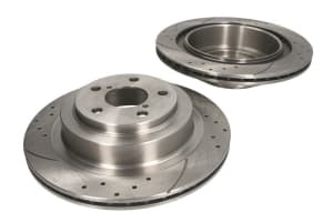 Set 2 discuri de frana, 2pcs, SPEEDMAX, Ventilate, Cut-Perforat, spate ; Stanga/Dreapta, outer diameter 290 mm, thickness 18 mm, compatibil: SUBARU IMPREZA, LEGACY IV, LEGACY V 2.0/2.5/3.0 12.00-12.14