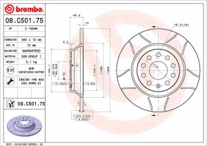 Disc de frana spate Stanga/Dreapta compatibil: AUDI A3, Q3, TT; SEAT ALHAMBRA, TARRACO; SKODA KODIAQ, SUPERB III; VW ARTEON, ARTEON SHOOTING BRAKE, CADDY CALIFORNIA V CAMPER, CADDY V, CADDY V/MINIVAN 1.0-2.0D 11.06-