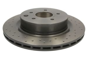Disc de frana, BREMBO Xtra, 1pcs, Perforat, spate ; Stanga/Dreapta, outer diameter 322 mm, thickness 22 mm, compatibil: NISSAN 350Z, SKYLINE 2.6/3.5 01.99-12.09