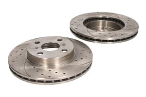 Set 2 discuri de frana, 2pcs, SPEEDMAX, Cut-Perforat, fata ; Stanga/Dreapta, outer diameter 255 mm, thickness 22 mm, compatibil: TOYOTA COROLLA, COROLLA/KOMBI 1.3-2.0D 05.92-06.02