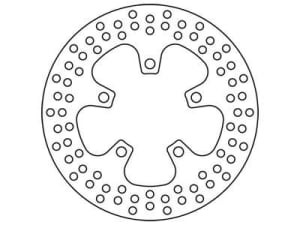 Disc frână fix spate, 230/83x4mm 5x104mm, diametru gaură de centrare 10,5mm, spacing 0 compatibil: KAWASAKI ZX-7R 750H (Stinger)/750J/750L/750N (Ninja)/750P (Ninja)/750R/750R K/750R M/900B (Ninja) 1989