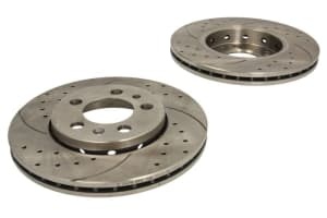 Set 2 discuri de frana, 2pcs, SPEEDMAX, Ventilate, Cut-Perforat, fata ; Stanga/Dreapta, outer diameter 256 mm, thickness 22 mm, compatibil: AUDI A1, A2, A3; SEAT CORDOBA, IBIZA III 1.2-2.3 09.96-05.22