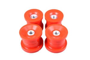 Set suport trapez bucsa suspensie din poliuretan (4pcs, beam, Stanga/Dreapta, spate axle, hardness: 80 Sha) compatibil: BMW 1 (E81), 1 (E82), 1 (E87), 1 (E88), 1 (F20), 1 (F21), 2 (F22, F87), 2 (F23), 3 (E90), 3 (E91) 06.04-