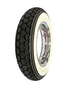 [02200120000] Anvelopă Scooter/Moped CONTINENTAL 3.50-10 TL 59J K62 Față/Spate WW (WHITE WALL)