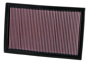 Filtru de aer sport (dł.: 343mm, szer.: 222mm, wys.:29mm) compatibil: AUDI A3, Q3, TT; KIA CEE'D; SKODA SUPERB II; VW CC B7, EOS, GOLF V, PASSAT B6, PASSAT B7 2.0-3.6 07.03-10.18
