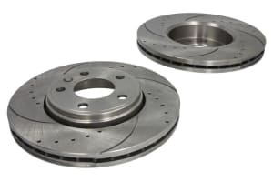 Set 2 discuri de frana, 2pcs, SPEEDMAX, Ventilate, Cut-Perforat, fata ; Stanga/Dreapta, outer diameter 305 mm, thickness 28 mm, compatibil: NISSAN PRIMASTAR; OPEL VIVARO A 1.9D-2.5D 02.01-