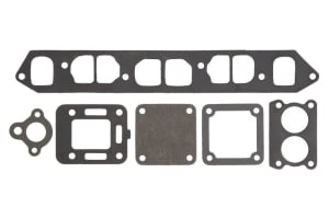 Set garnituri galerie evacuare (1x carburettor gasket; 1x exhaust manifold gasket; 1X thermostat gasket; 1X u-bend gasket) GM 153 & 181 (2.5 & 3.0L) CID engs: 120 & 140 hp (s/n 6229718 & Up)