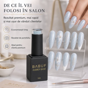 Baza Rubber | Elsa Blue | RBG11 | 15ml - Img 7