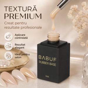 Baza Rubber | Golden Cream | RB17 | 15ml - Img 4