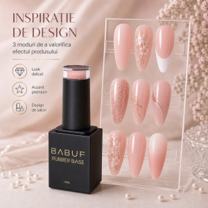 Baza Rubber | Peach Glow | RB13 | 15ml - Img 6