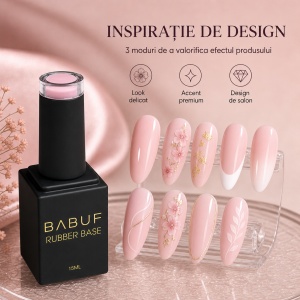 Baza Rubber | Roz Marshmallow | RB8 | 15ml - Img 6