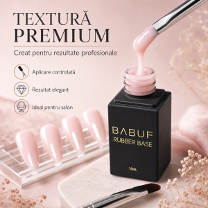 Baza Rubber | Roz Pudrat | RB7 | 15ml - Img 4