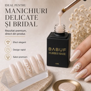 Baza Rubber | Șampanie Perlată | RBG10 | 15ml - Img 5