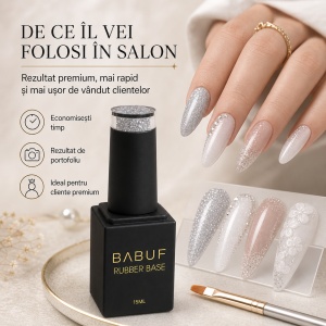 Baza Rubber | Silver Dust | RBG5 | 15ml - Img 7