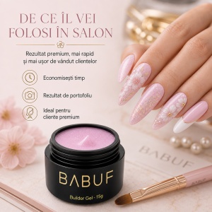 Gel de Constructie Autonivelant | Glitter Pink Cloud | BGG6 | 15g - Img 7
