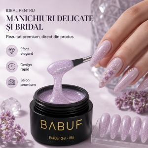 Gel de Constructie Autonivelant | Lilac Glow | BGG4 | 15g - Img 5