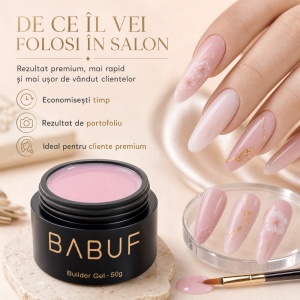 Gel de Constructie Autonivelant | Milky Pink Cloud | BG13 | 50g - Img 7