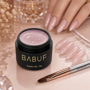 Gel de Constructie Autonivelant | Nude Sparkle | BGG2 | 15g - Img 3