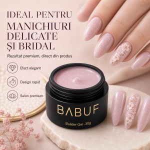 Gel de Constructie Autonivelant | Nude Sparkle | BGG2 | 30g - Img 5