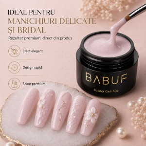 Gel de Constructie Autonivelant | Pearl Blush Glow | BGG10 | 50g - Img 5