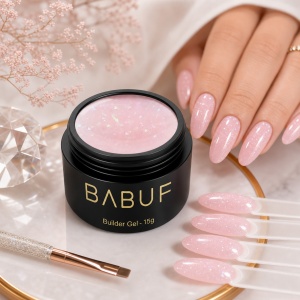 Gel de Constructie Autonivelant | Pearl Pink Shimmer | BGG7 | 15g - Img 3