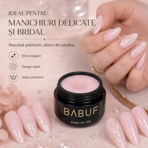 Gel de Constructie Autonivelant | Pearl Pink Shimmer | BGG7 | 30g - Img 5