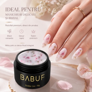 Gel de Constructie Flori Uscate | Milky Bloom | BGFU3 | 15g - Img 5