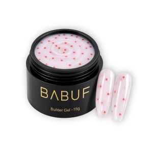 Gel de Constructie Inimioara | Milky Red Hearts | BGH1 | 15g