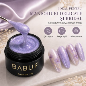 Gel de Constructie Mermaid | Lilac Shimmer | MBG5 | 15g - Img 5