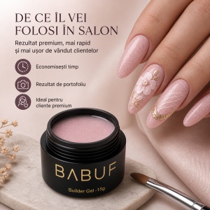 Gel de Constructie Reflectiv Autonivelant | Blush Shimmer | GBG6 | 15g - Img 7
