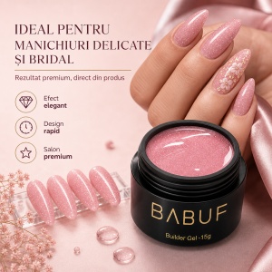 Gel de Constructie Reflectiv Autonivelant | Blush Sparkle | GBG14 | 15g - Img 5