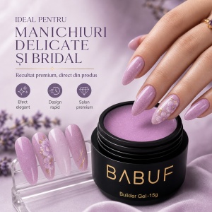 Gel de Constructie Reflectiv Autonivelant | Lavender Sparkle | GBG9 | 15g - Img 5